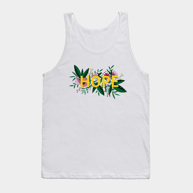 Hope flower design Tank Top by FEMM